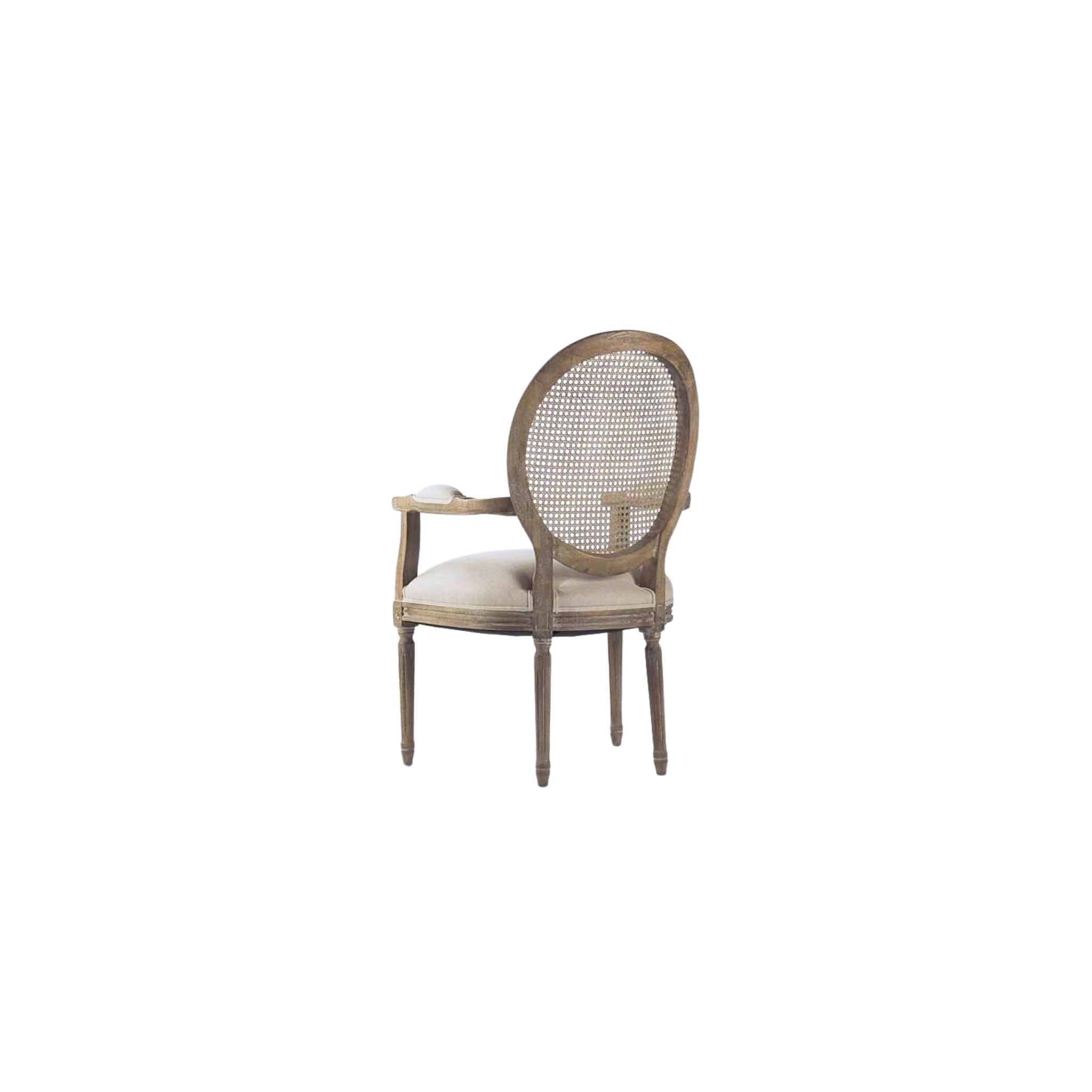 Medallion Arm Chair, Caned Back