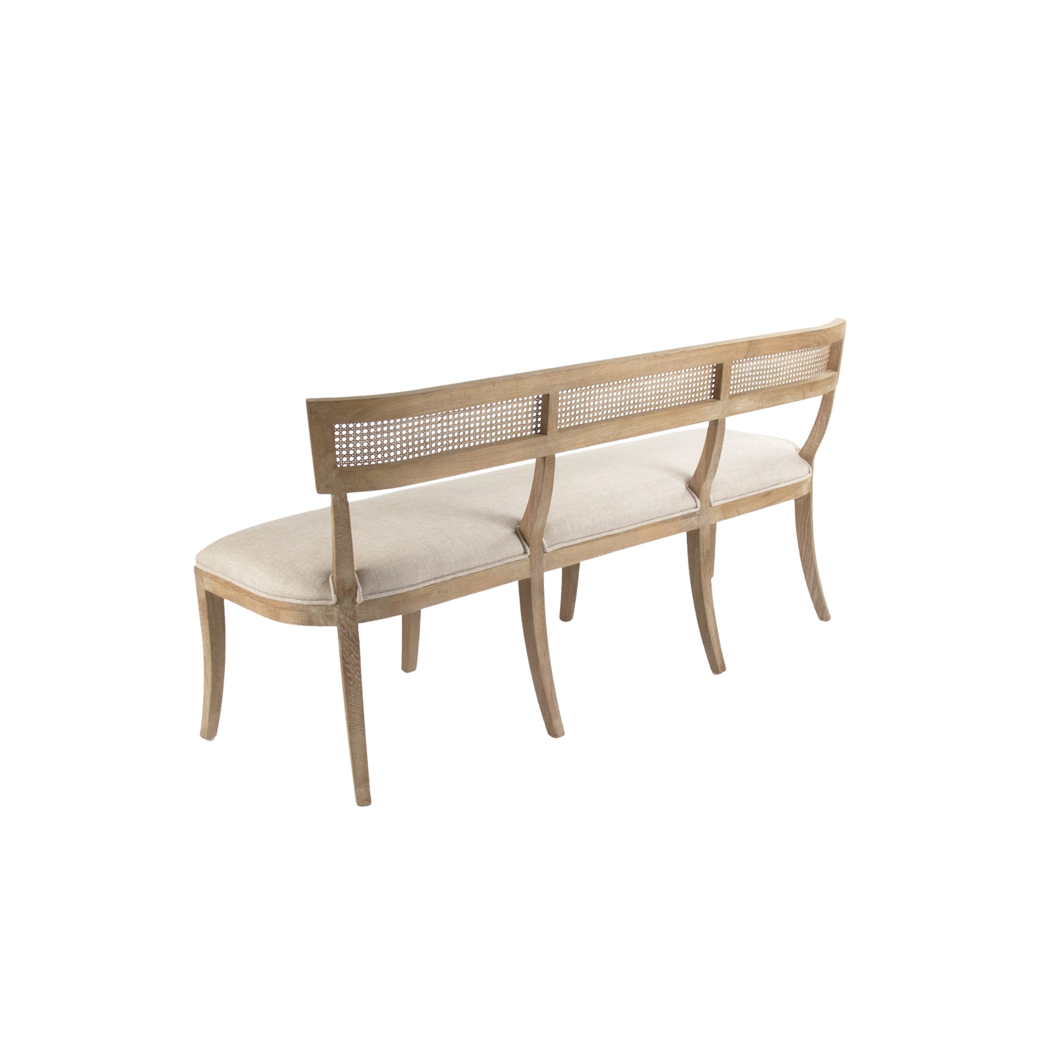 Carvell Caned Dining Bench