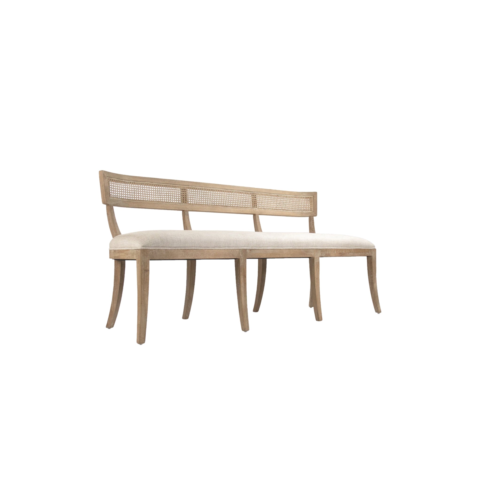 Carvell Caned Dining Bench