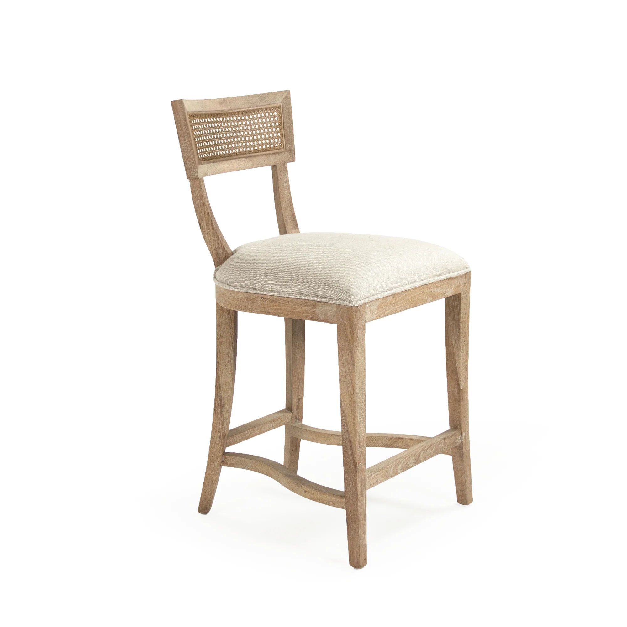 Carvell Caned Back Counter Stool