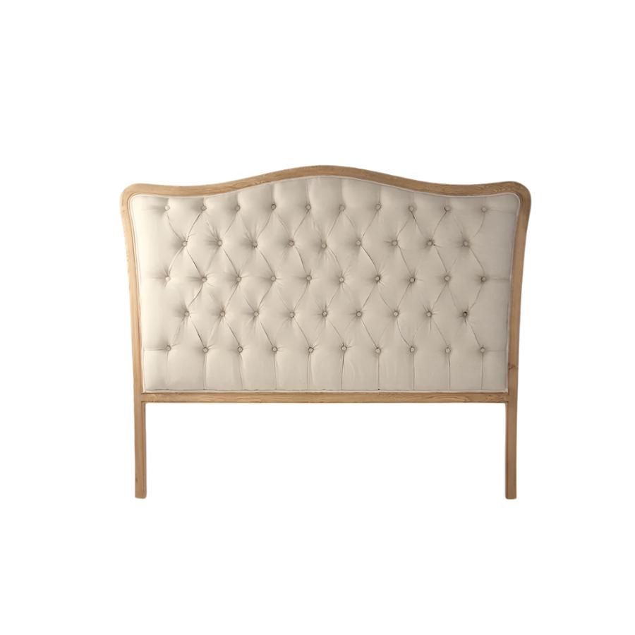 Maison Tufted Headboard, Natural Linen