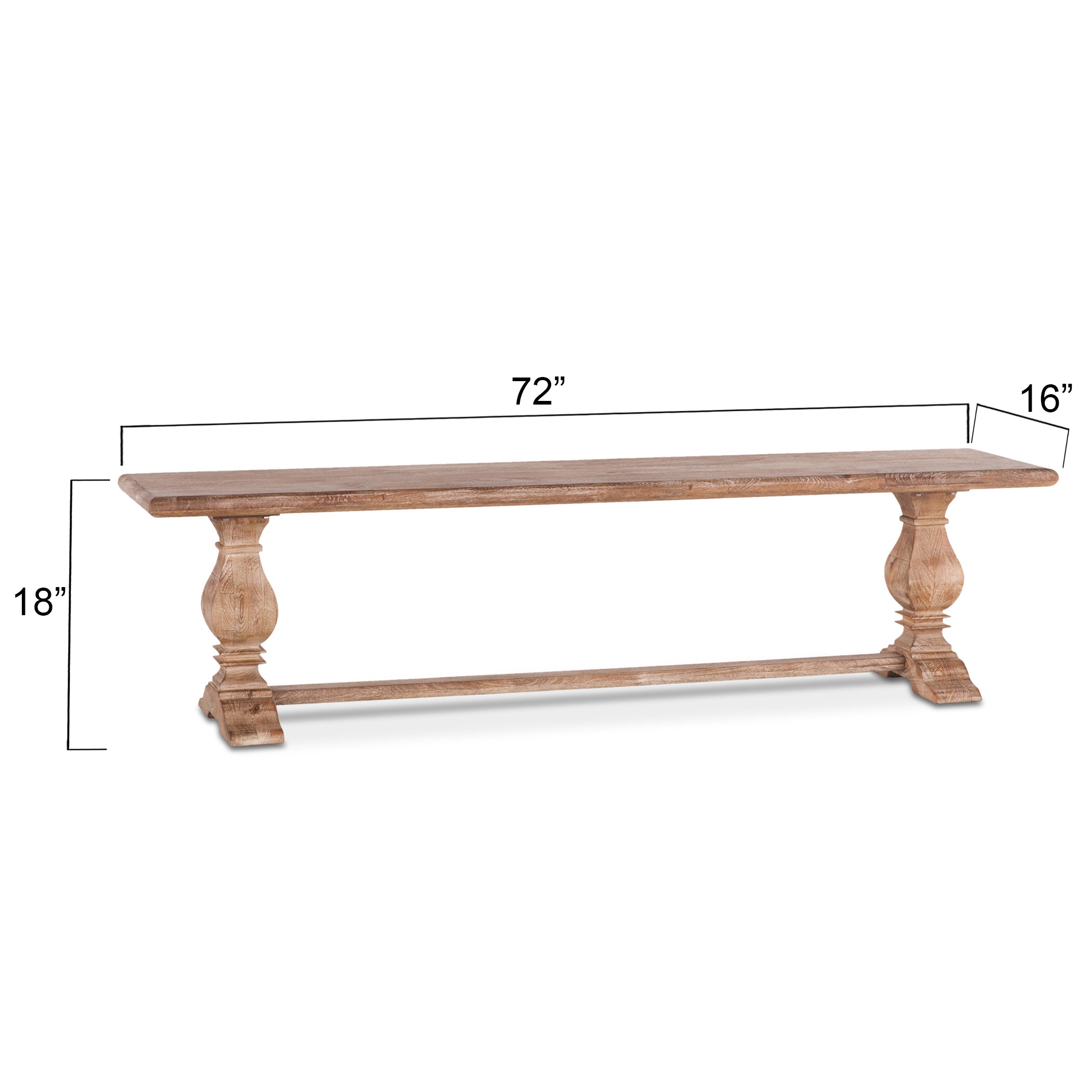 Pengrove 72" Farmhouse Dining Bench