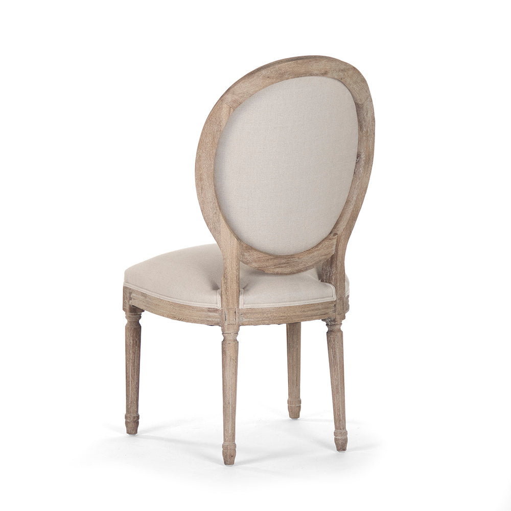 Medallion Side Chair, Limed Oak