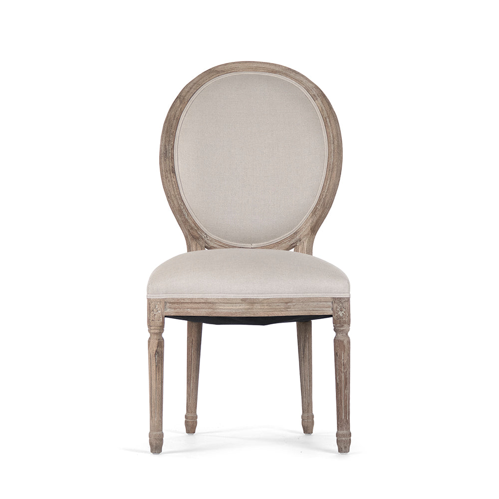 Medallion Side Chair, Limed Oak