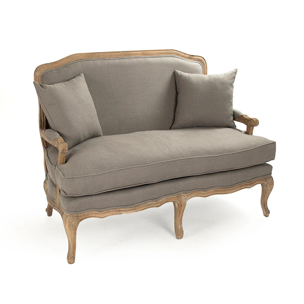 Bastille Settee, Limed Oak