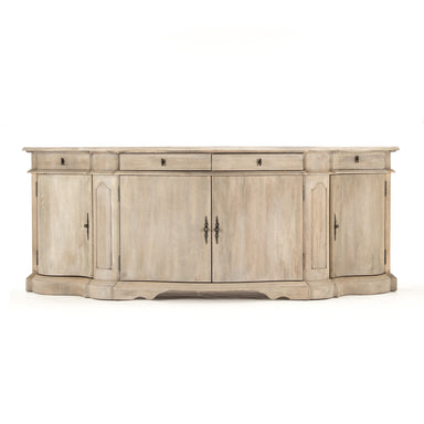 Courbet Buffet Table with antique-inspired hardware and dark bronze knobs