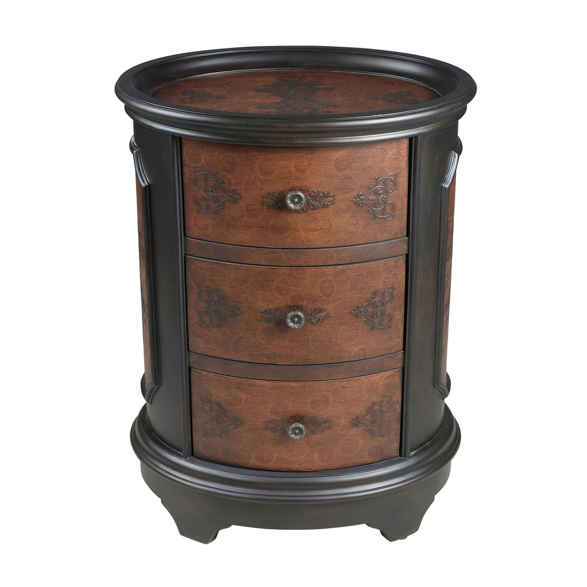 Sterling Solid Wood 3 Drawer Side Table | 24-9253 | Accent Tables ...