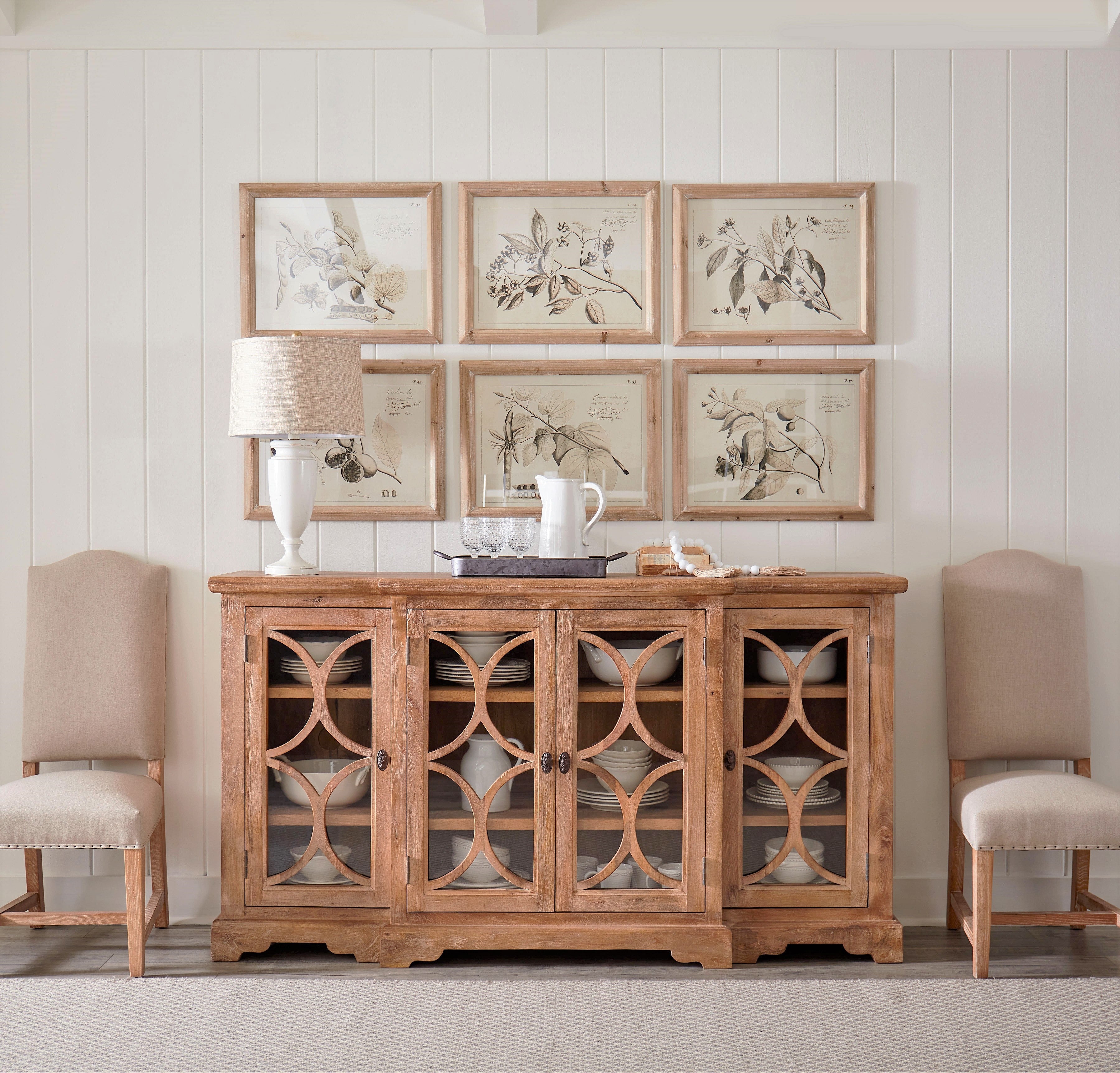 Large storage Pengrove Sideboard with a rich wood texture and moisture-resistant coating